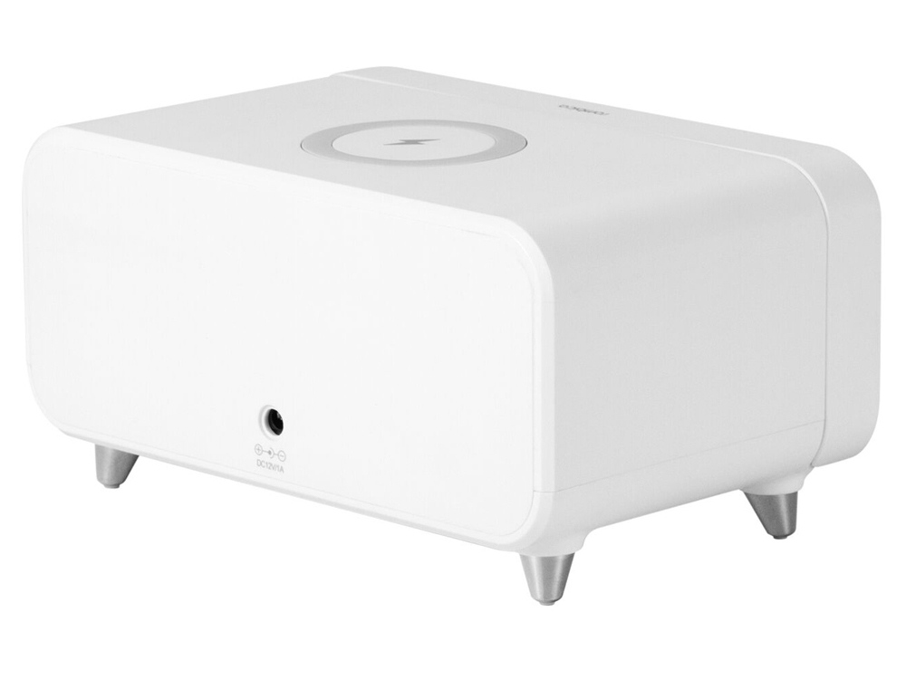 Часы с беспроводным зарядным устройством Rombica Timebox 1, белый-3