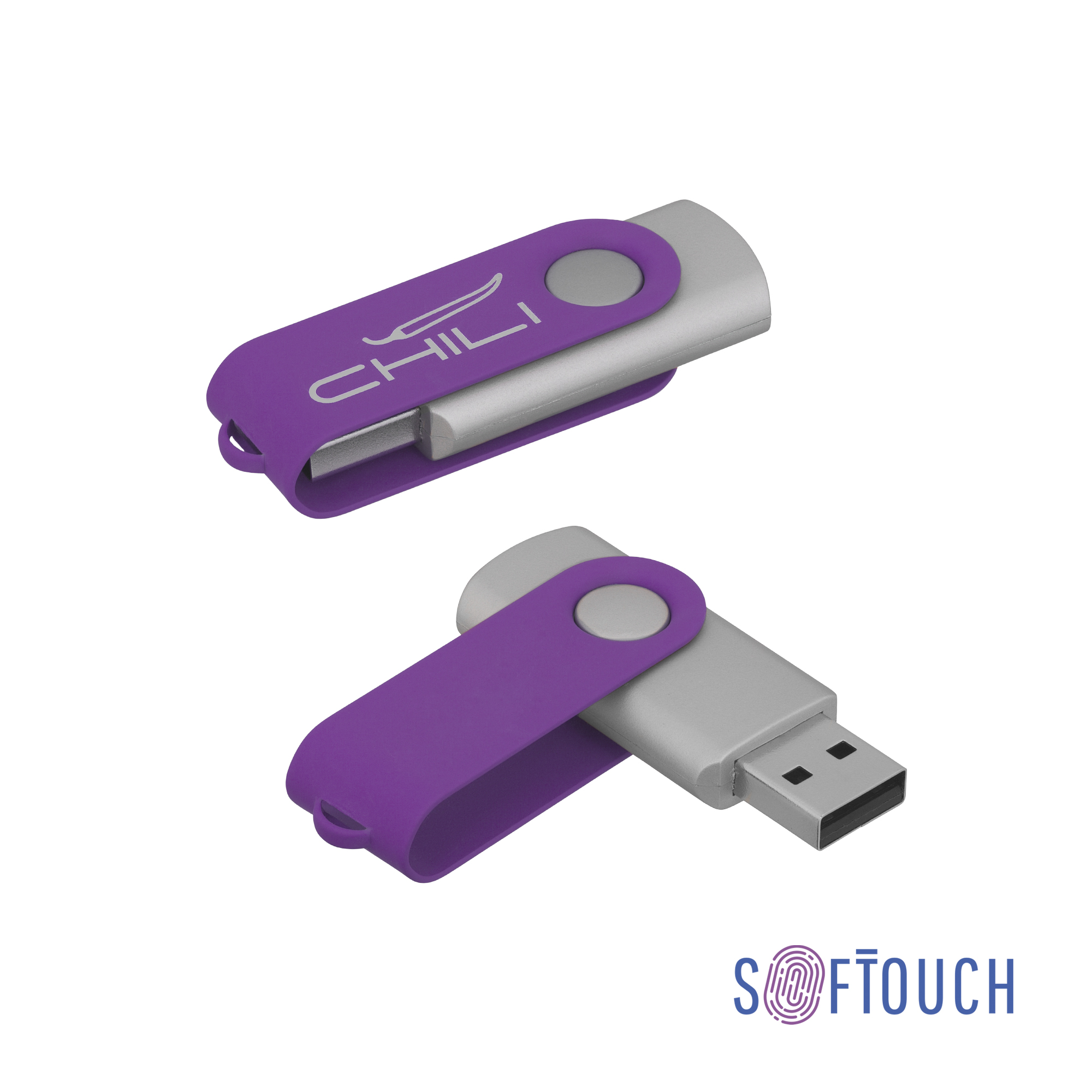 Флеш-карта "Vostok", объем памяти 16GB, покрытие soft touch#-0