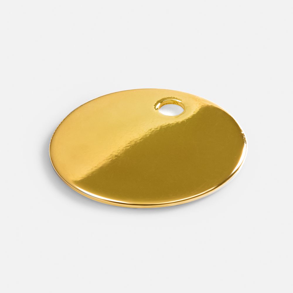 Шильдик металлический Alfa Sirkel, золотистый глянцевый-1