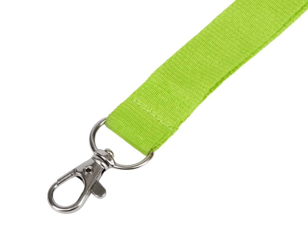Ланъярд из RPET с карабином, зеленое яблоко-1