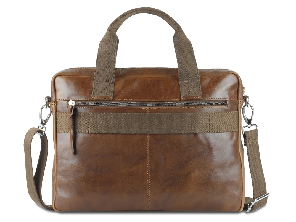 Сумка Mano Don Luca, натуральная кожа в коньячном цвете, 37 х 27 х 6 см-1