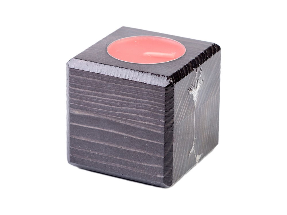 Свеча в декоративном подсвечнике, эбен, клубника-2