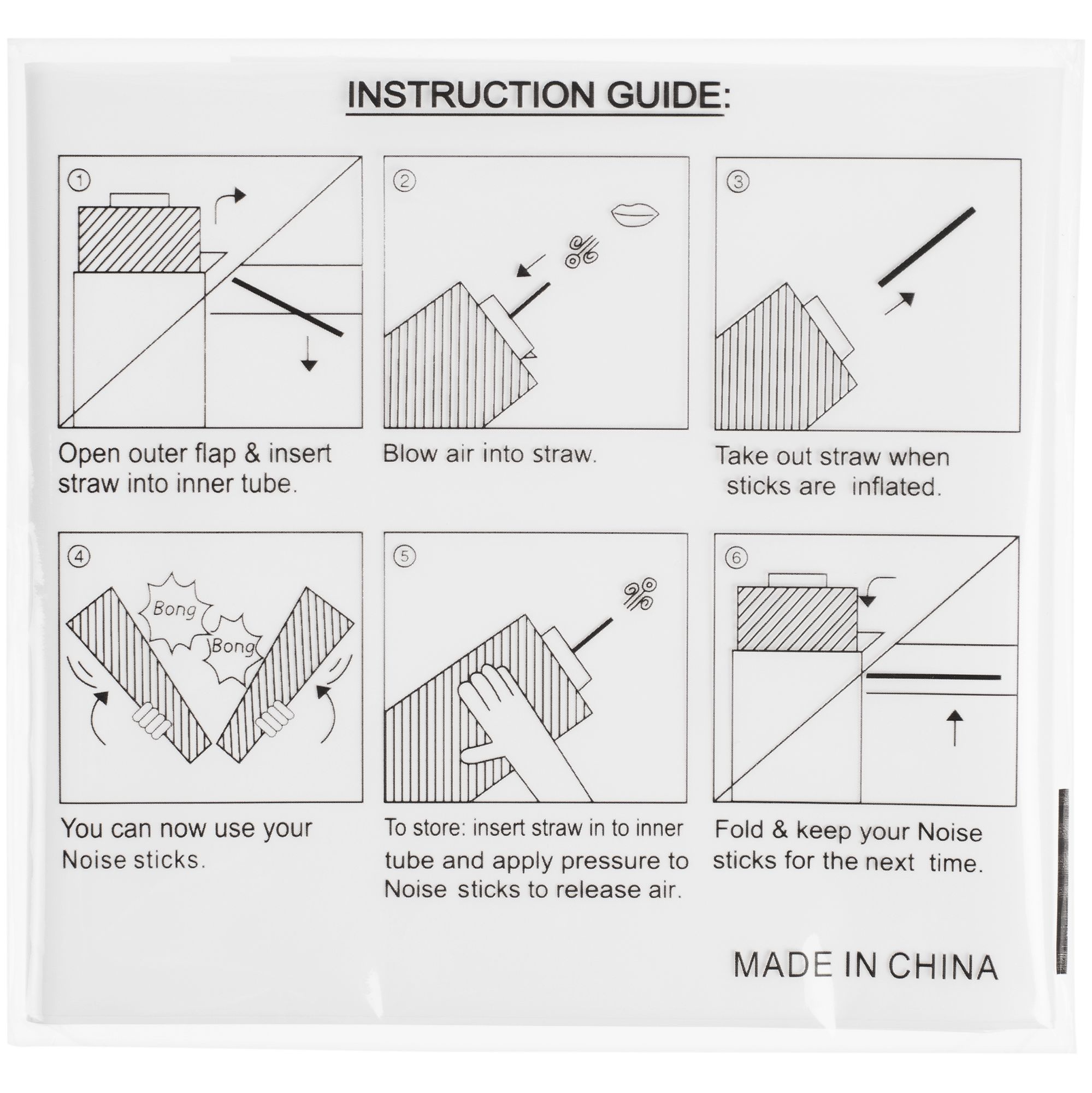 Палки-стучалки для болельщиков «Пошумим», белые-3