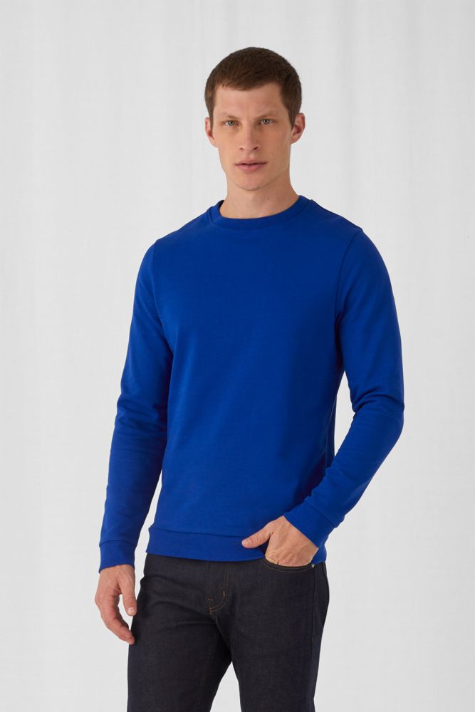 Свитшот унисекс Set In, темно-зеленый меланж-3