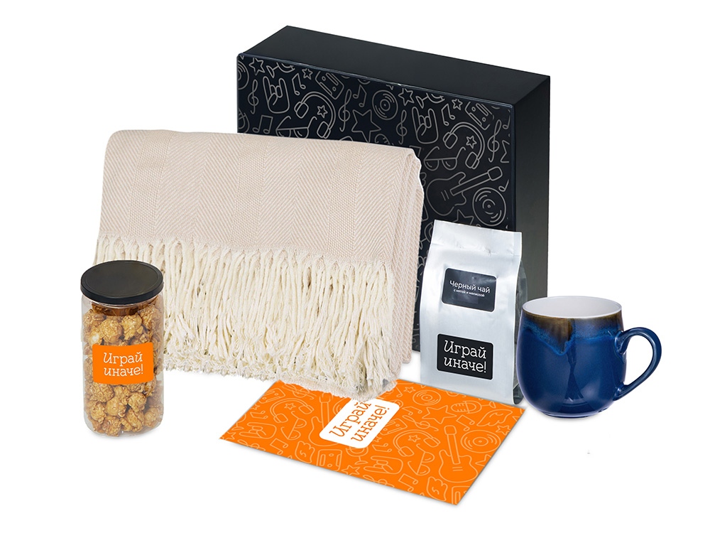 Подарочный набор Re:y. Haven  с пледом, кружкой и чаем-0
