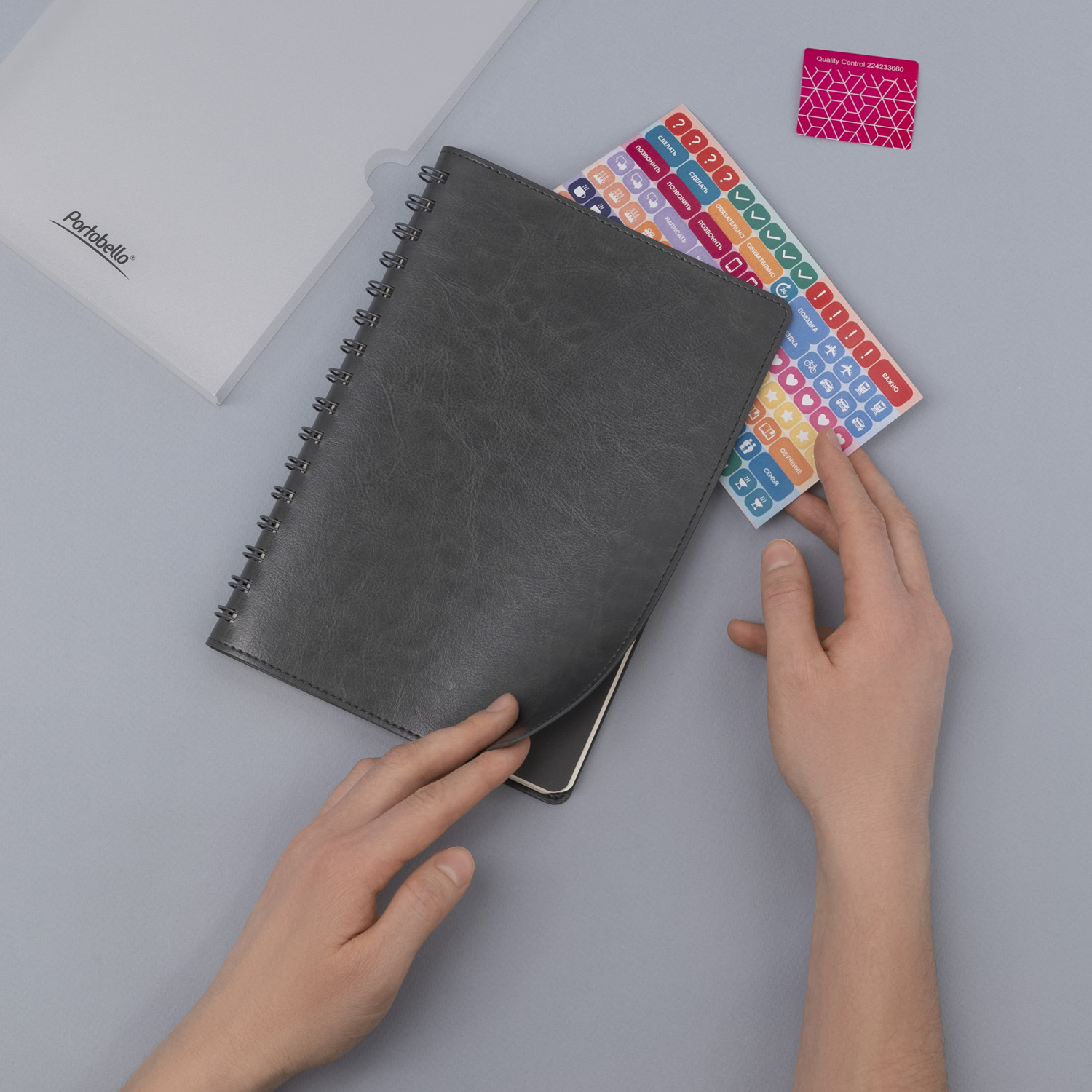 Ежедневник Vista Neo недатированный, серый-9