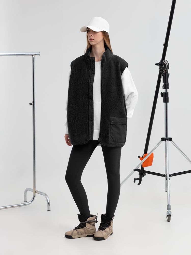 Жилет унисекс Oblako, черный-5