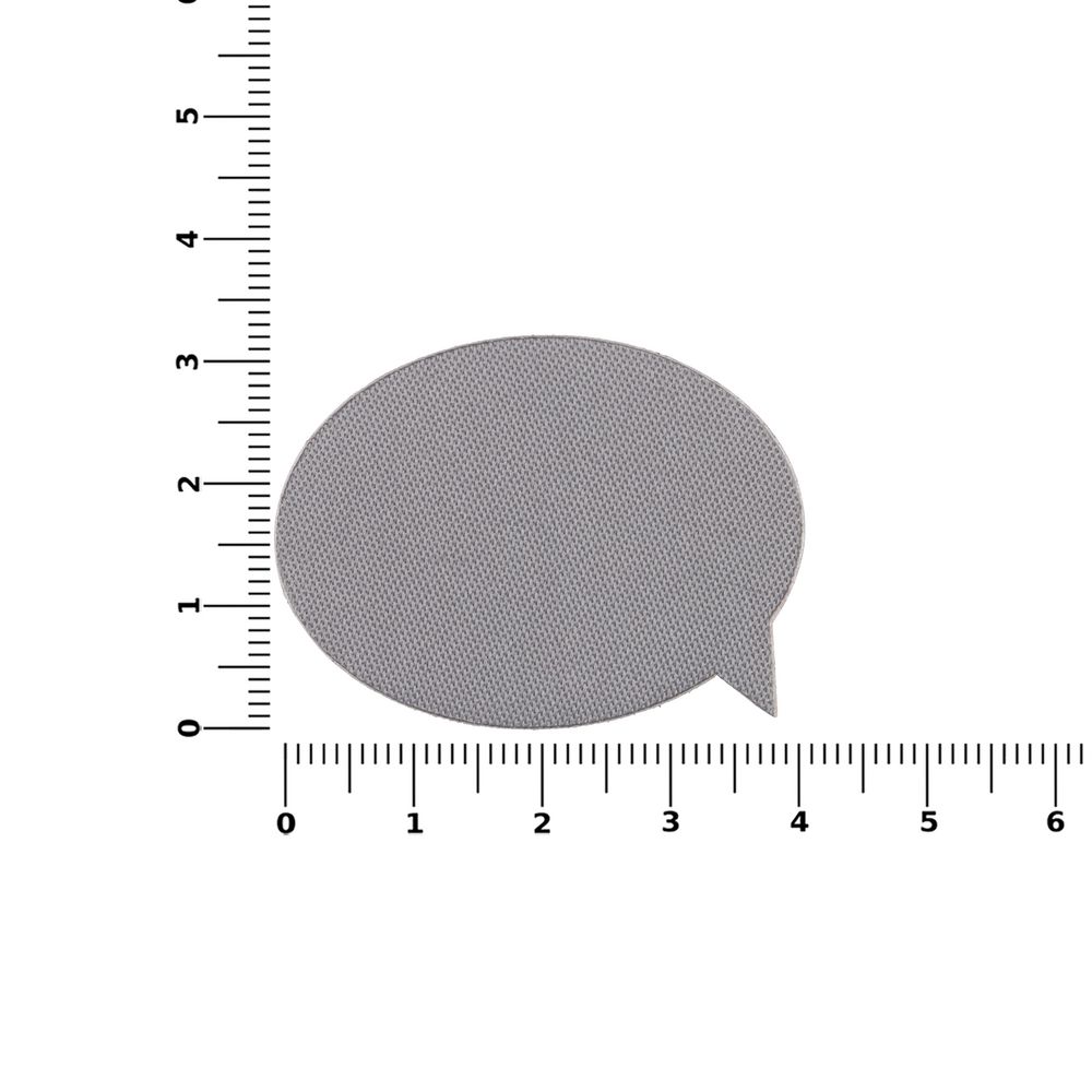 Наклейка тканевая Lunga Bubble, M, серая-3