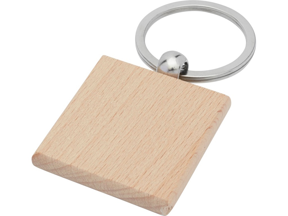 Квадратный брелок Gioia из бука, дерево-0