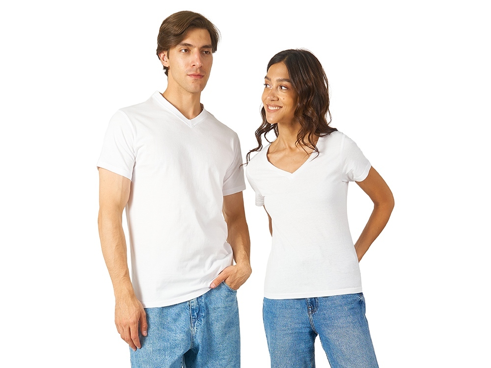 Футболка Heavy Super Club 2.0 женская с V-образным вырезом, белый-4