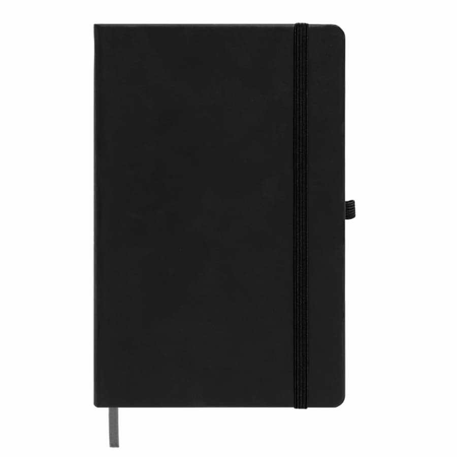 Бизнес-блокнот SILKY, формат А5, в клетку
, черный-1