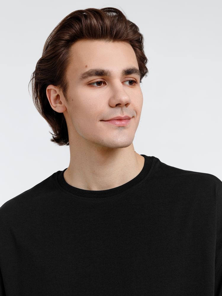 Футболка оверсайз унисекс City Sapiens, черная-5