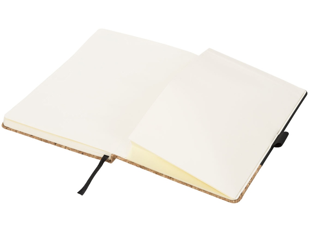 Блокнот Evora формата A5 из пробки и термополиуретана, черный-3