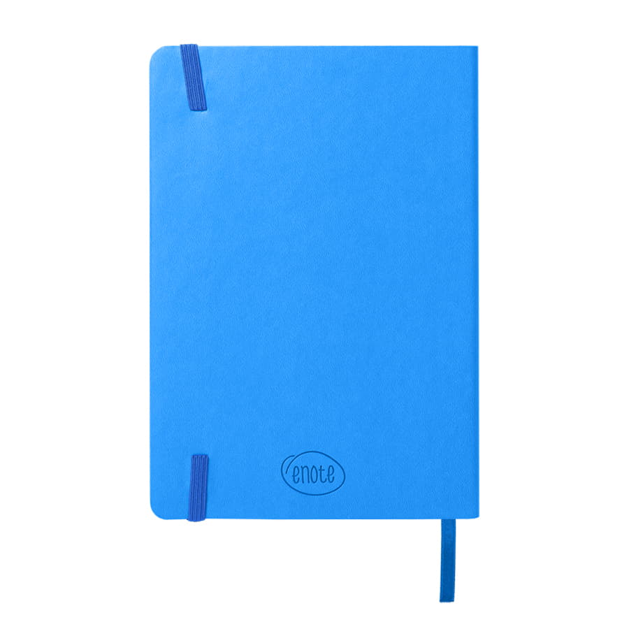 Ежедневник недатированный Shady, А5,  лазурный, кремовый блок в линейку, синий обрез, лазурный-4