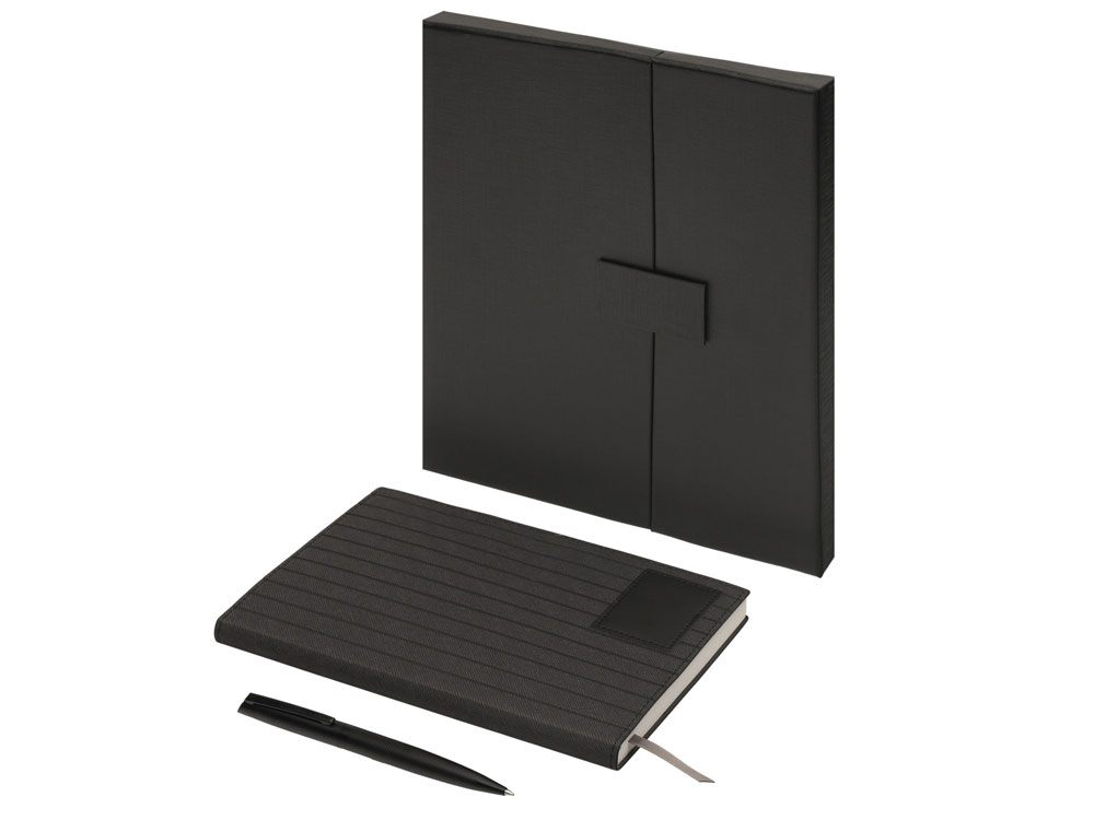 Подарочный набор Bradburry &Co с блокнотом А5 и ручкой, черный-0