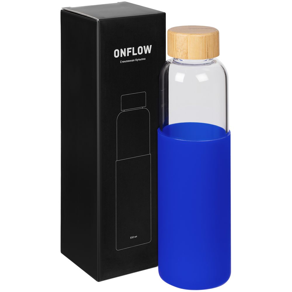 Бутылка для воды Onflow, синяя-4