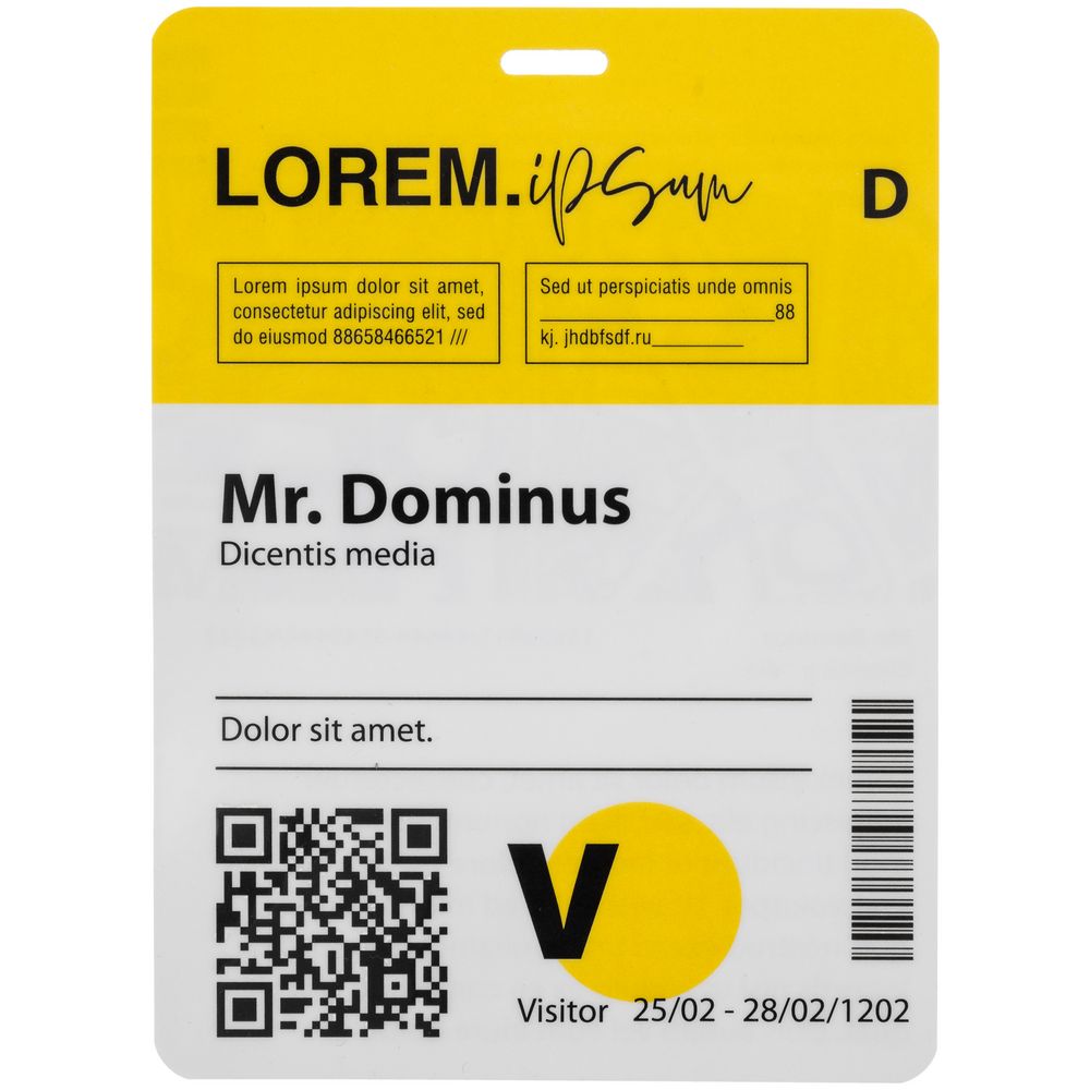 Бейдж с печатью на заказ, глянцевая ламинация-2