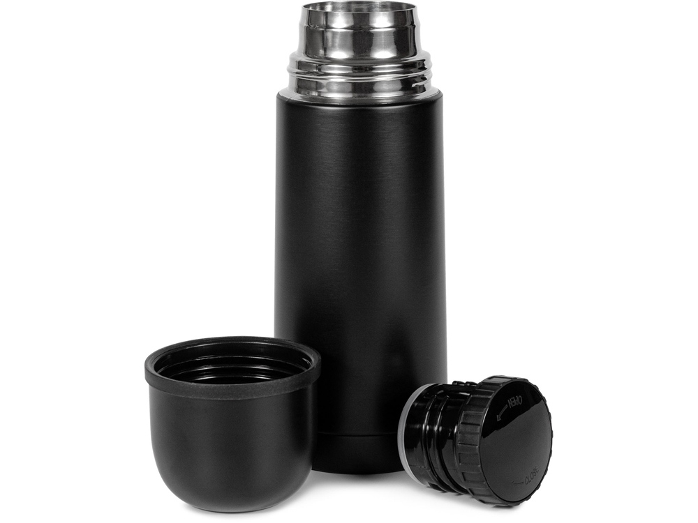 Термос Relaxika 101 (0,35 литра), черный (без лого)-5