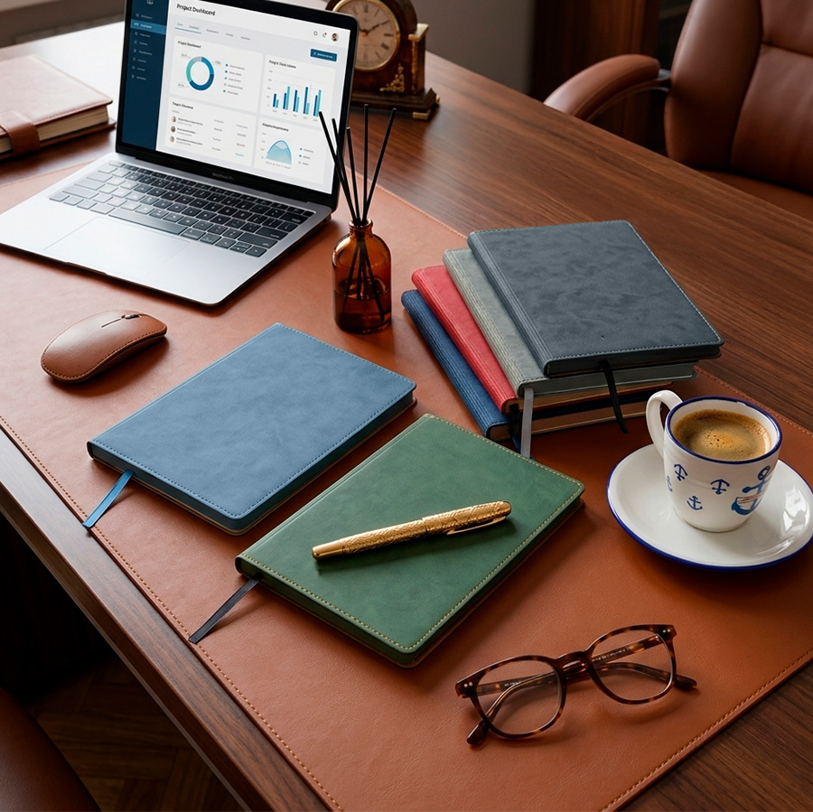 Ежедневник недатированный EMBER, черный, формат А5, блок в линейку, черный-4