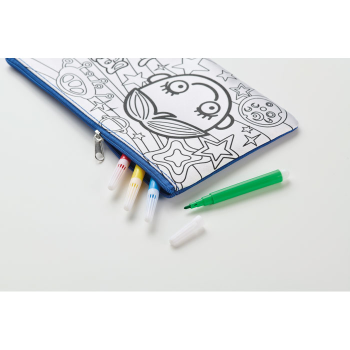 Пенал-раскраска, королевский синий-2