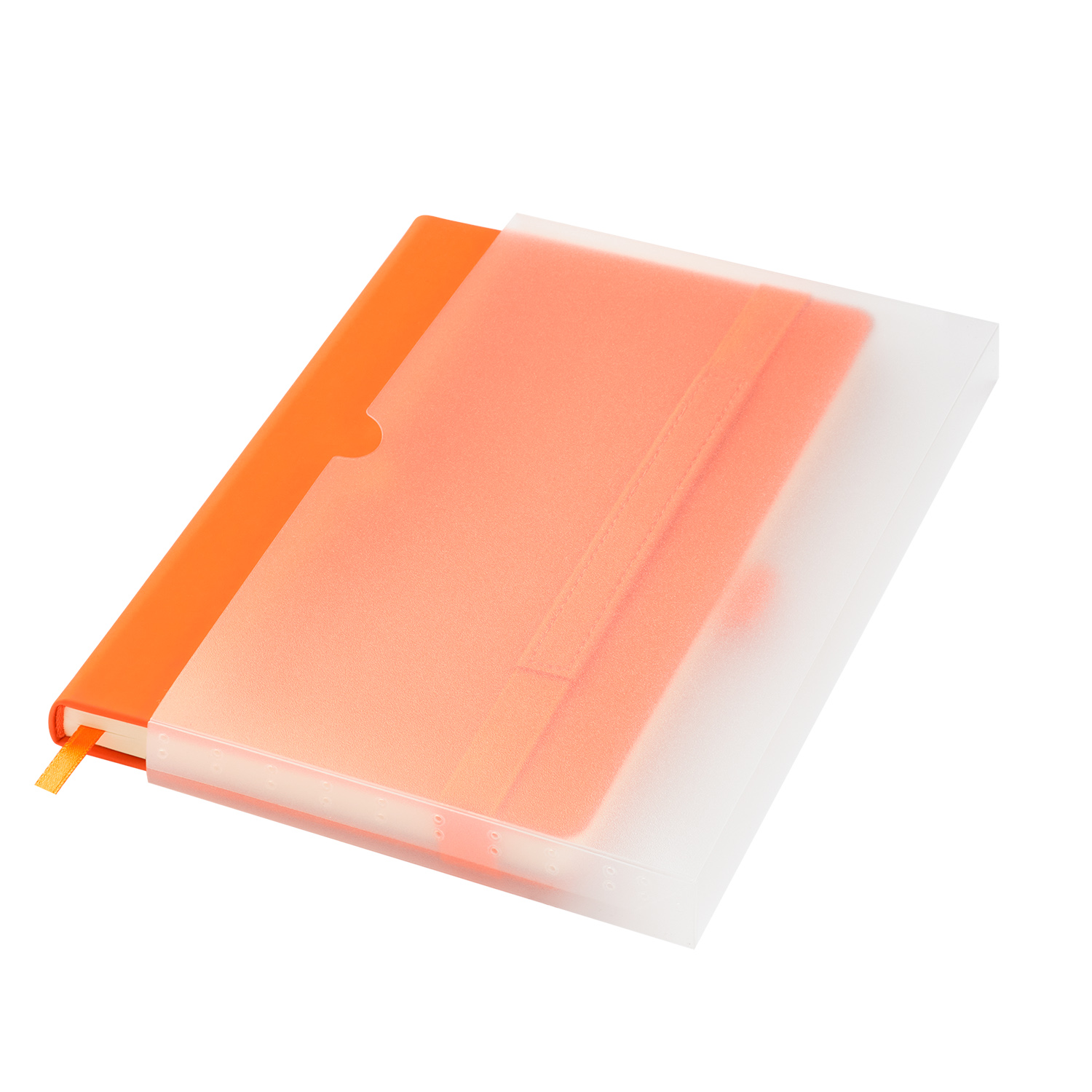 Ежедневник Alpha недатированный, оранжевый/оранжевый-10