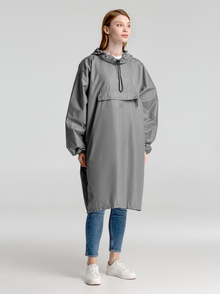 Дождевик-анорак Hard Work, серый, единый размер-5