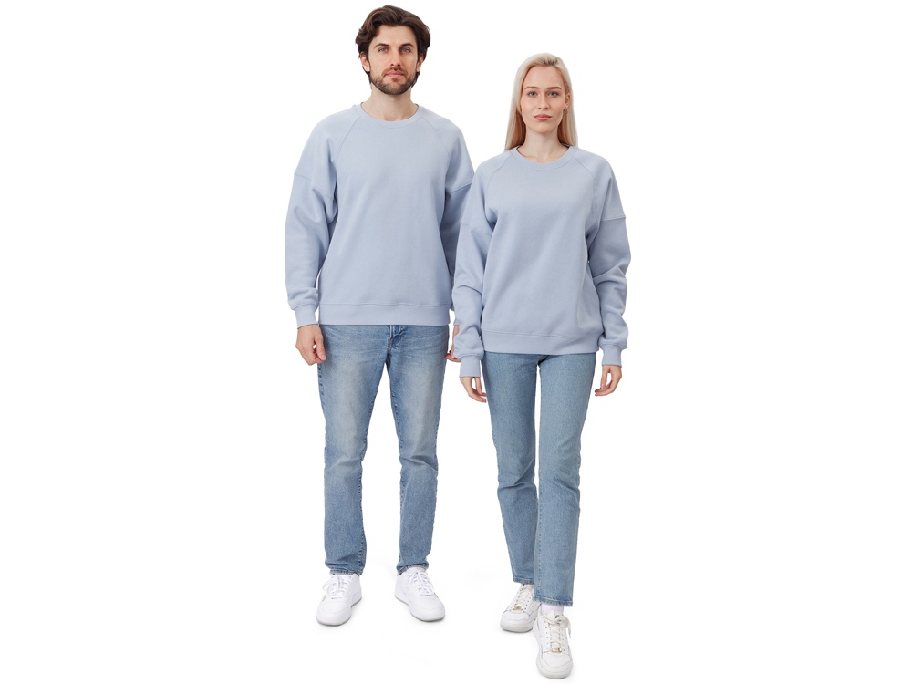 Свитшот оверсайз Paris, унисекс, небесно-голубой-9