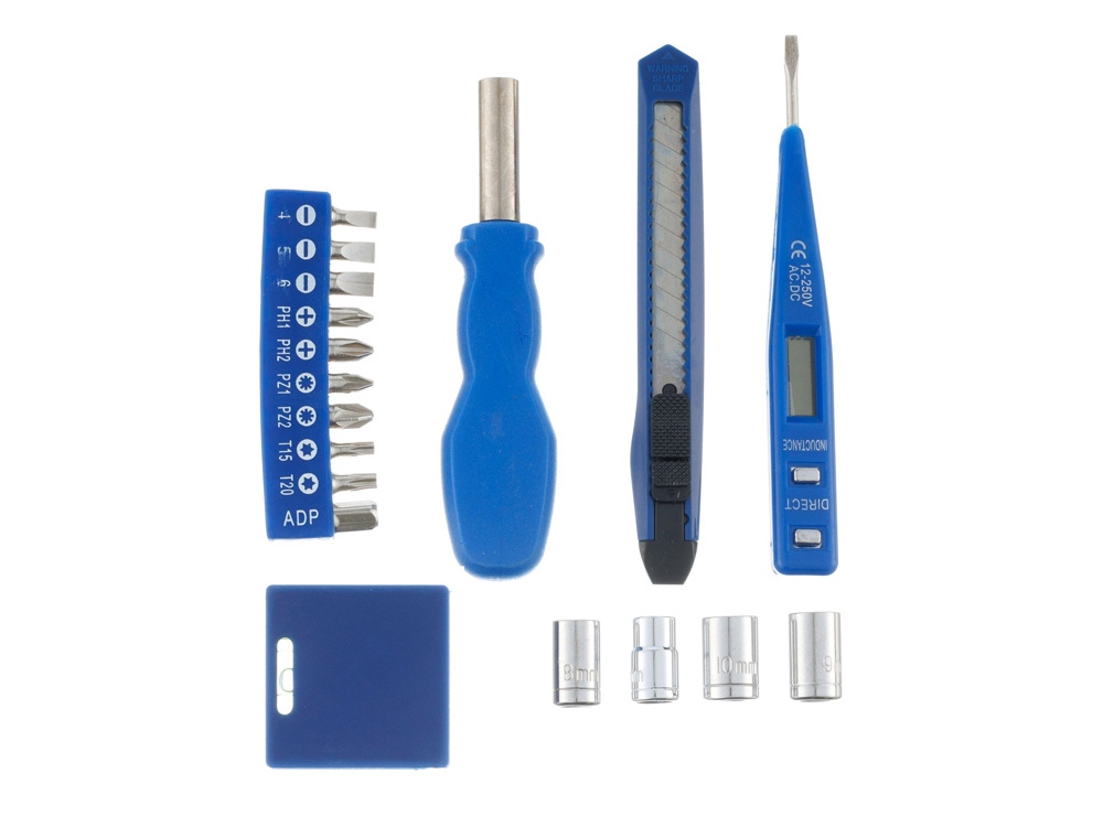 Набор инструментов Stinger, 18 инструментов, в пластиковом кейсе, 215x130x30 мм, белый-4