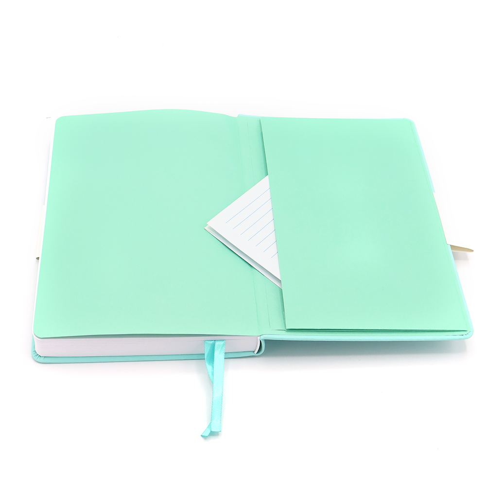 Блокнот A5 Veles в твёрдом переплёте, Бирюзовый-3