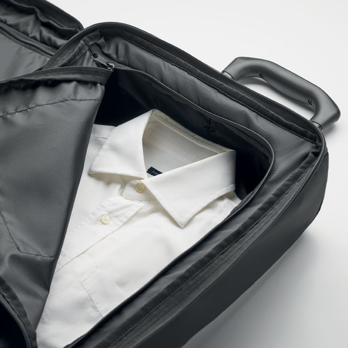 Тележка 600D RPET, черный-3