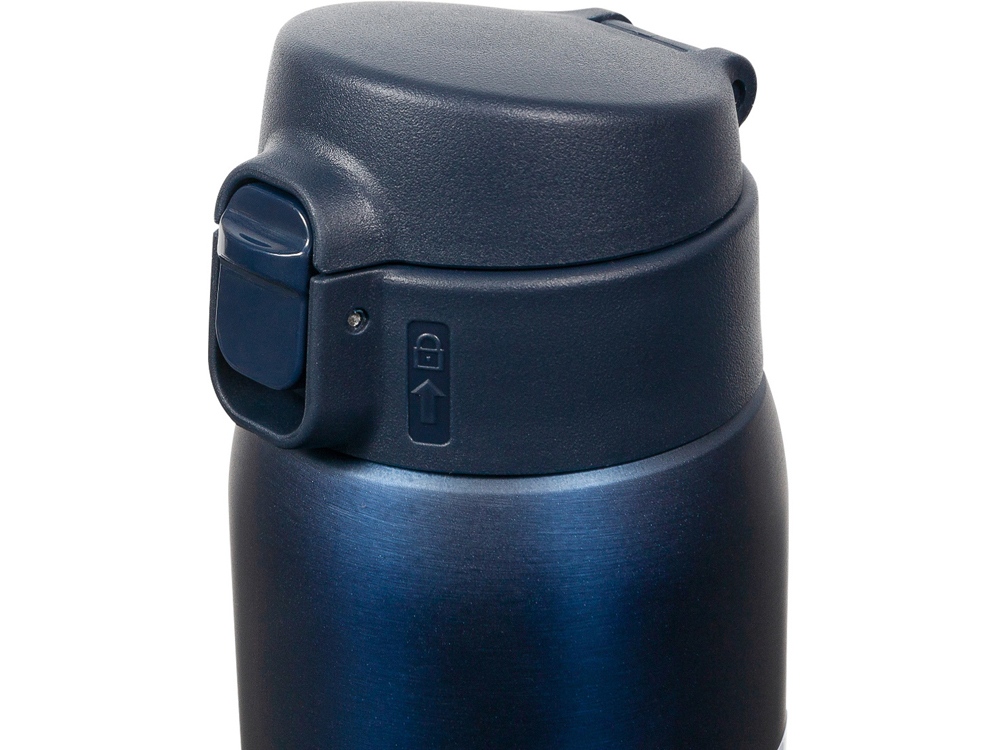 Термокружка Relaxika 701 (0,48 литра), синяя (без лого)-8