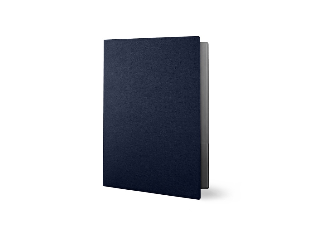 Папка классическая из экокожи Favor, темно-синий-0