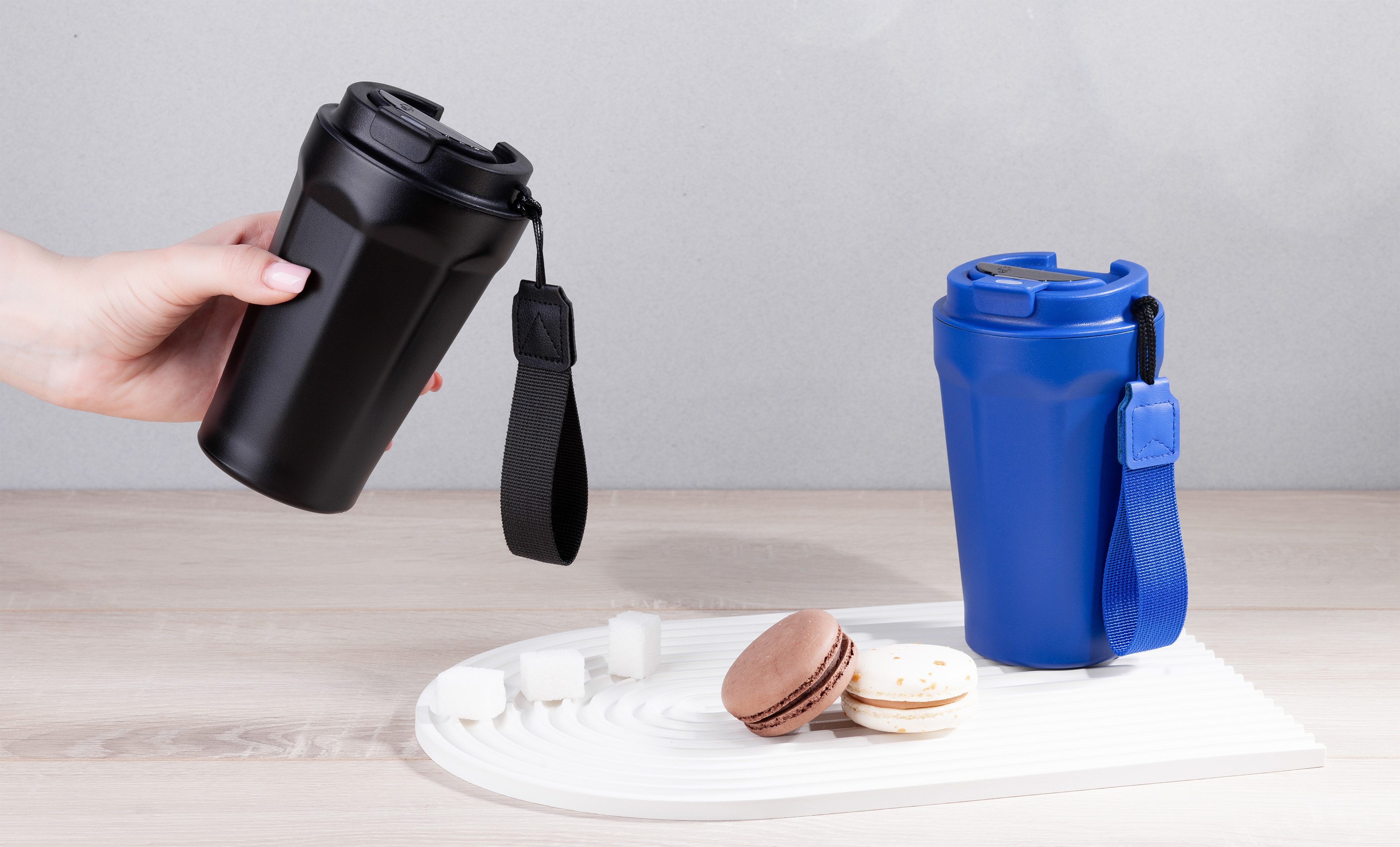 Термостакан "Legend" 390 мл с индикацией температуры, покрытие пудра-4