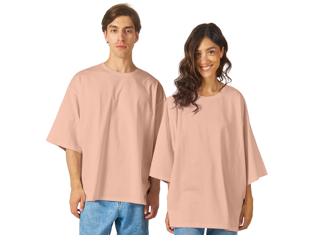 Футболка Berlin к/р оверсайз, 100% хлопок, 180гр, лососевый-0