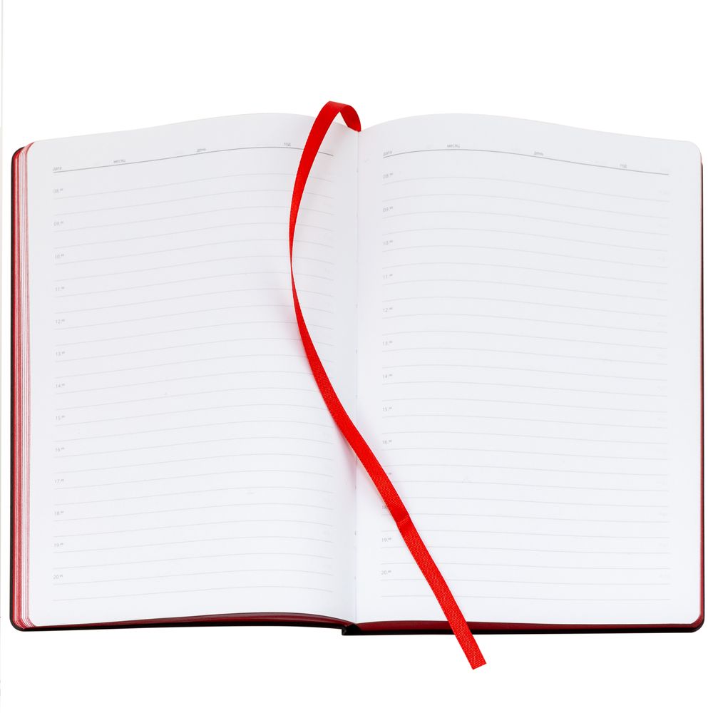 Ежедневник Bookmark, недатированный, черный с красным-4