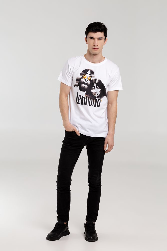 Футболка «Меламед. John Lennon, Yoko Ono», белая-4