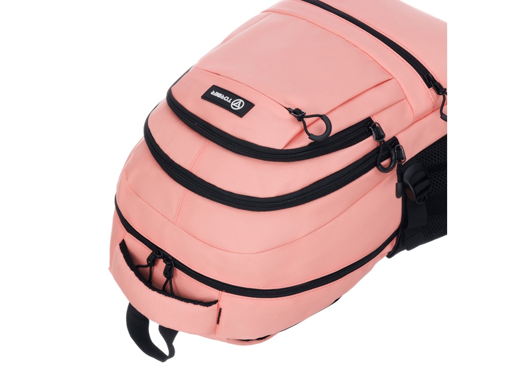 Рюкзак TORBER КЛАСС, персиковый, 46 х 32 х 13 см + Мешок для сменной обуви в подарок!-7