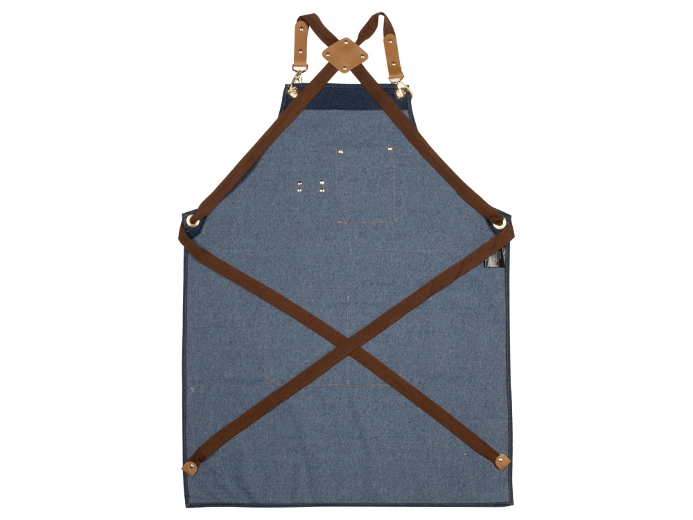 Джинсовый фартук с карманами Fry, синий-3