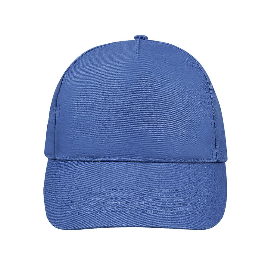 Бейсболка SUNNY, 5 клиньев, застежка на липучке, ярко-синий-2