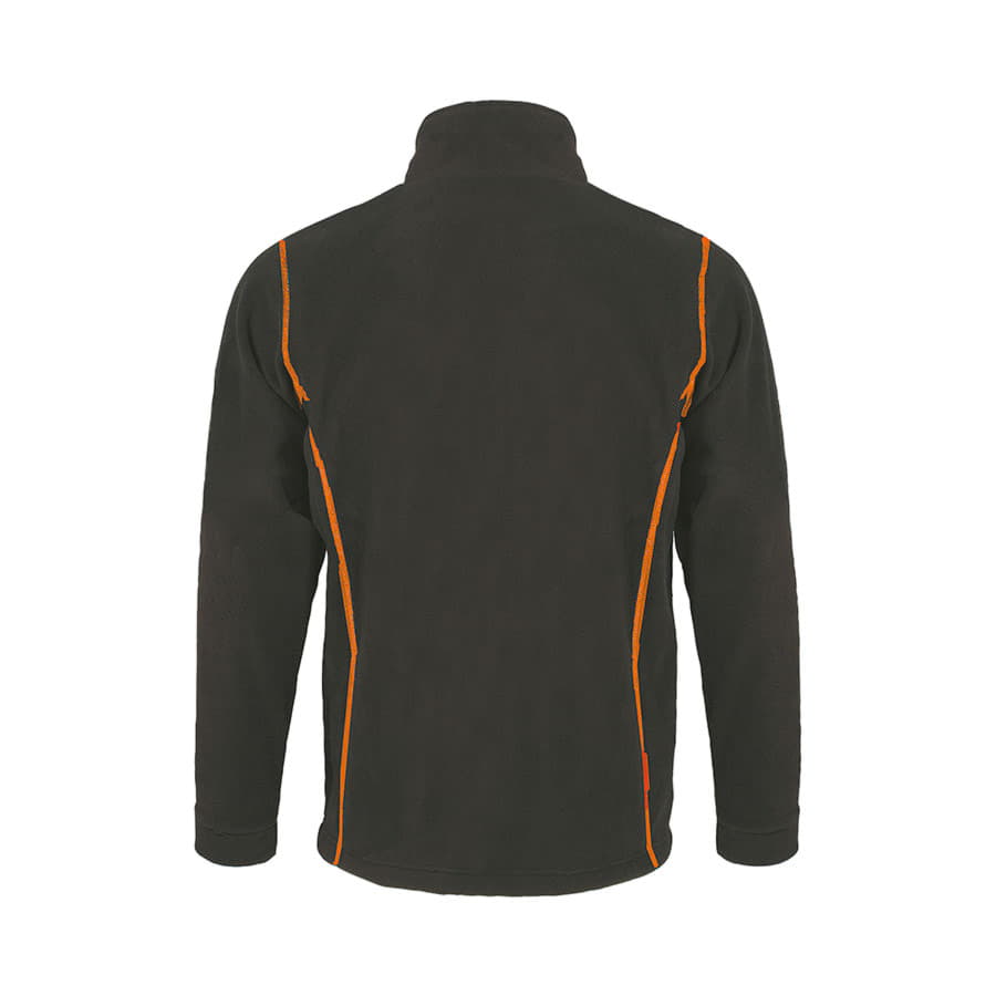 Толстовка мужская флисовая NOVA MEN 200, темно-серый, оранжевый-2