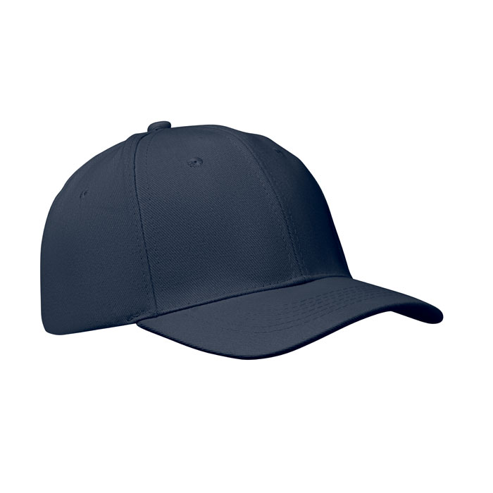 6 panel baseball cap, синий-0