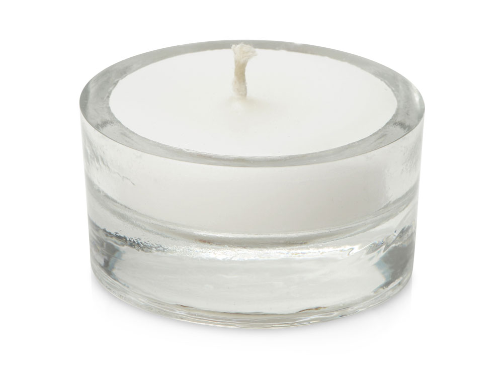 Свеча парафиновая в стекле Geni, прозрачная-0