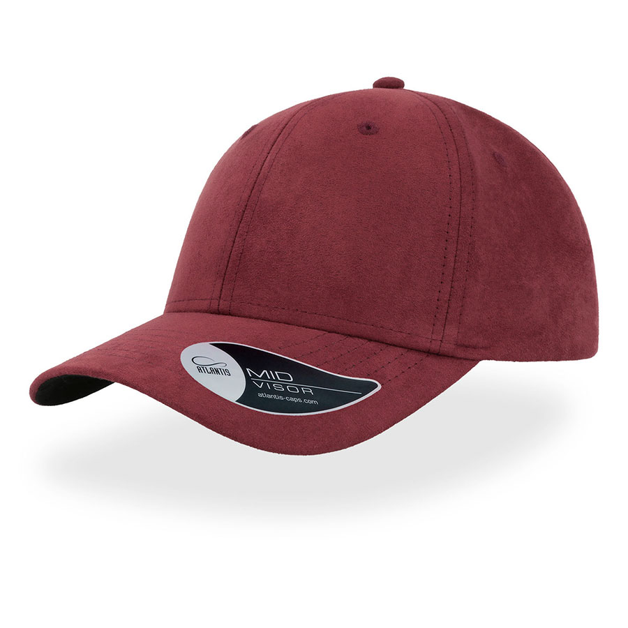 Бейсболка FAM, 6 клиньев, металлическая застежка, бордовый-0