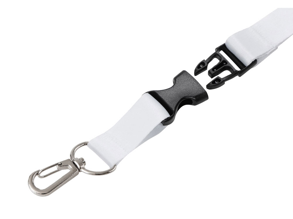 Ланъярд 2 см под сублимацию с карабином, межуровневым замком и замком обрыва, серебристый-4