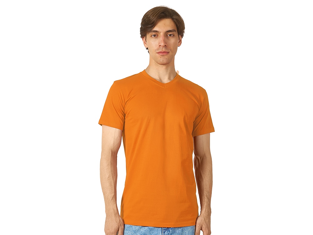 Футболка Heavy Super Club мужская с V-образным вырезом, оранжевый-0