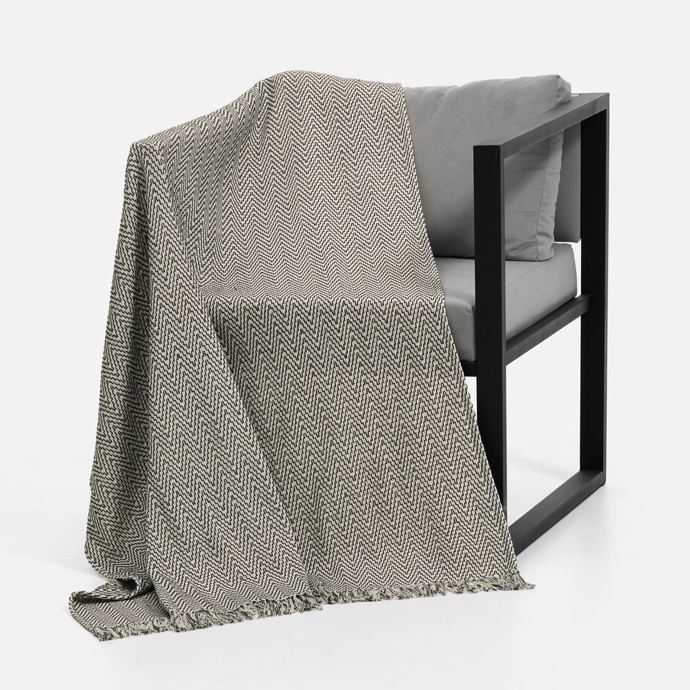 Плед Saltoro, темно-серый-4