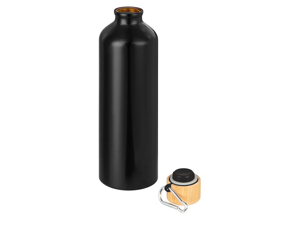 Бутылка Hip M Bamboo с карабином, 770 мл, черный-1