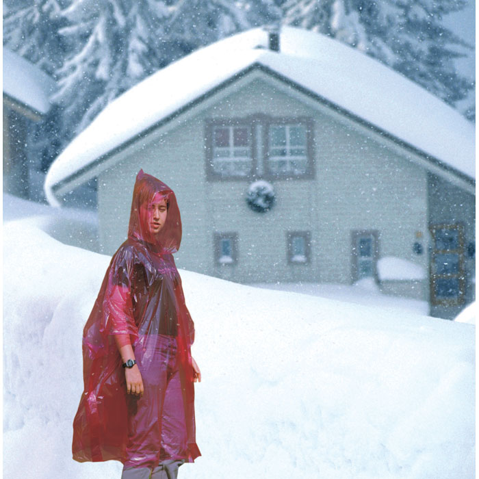 Дождевик, красный-3