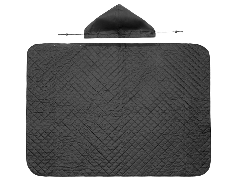 Пончо Cappy с капюшоном на липучке в мешке, черный-8