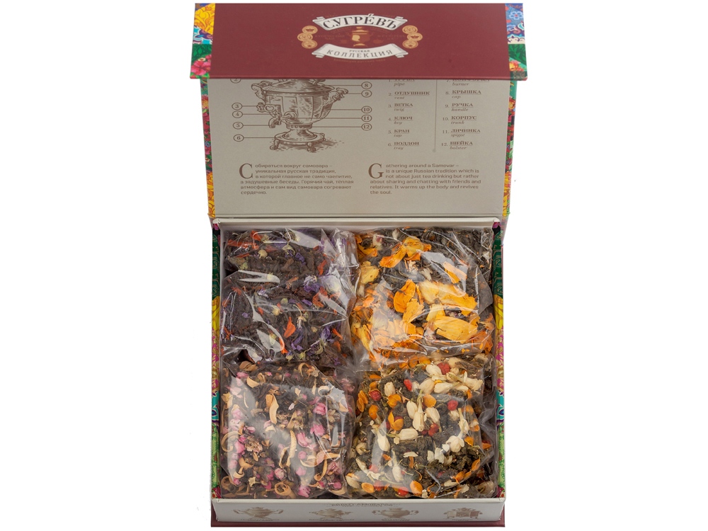 Подарочный набор c купажами чая Цветущий сад в подарочной упаковке-1